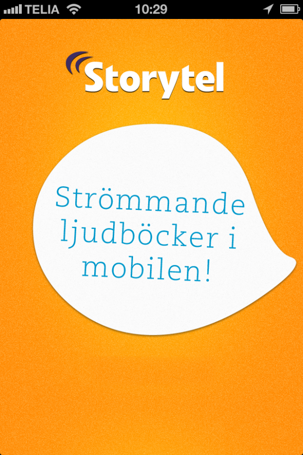 Storytel för iPhone Splashscreen